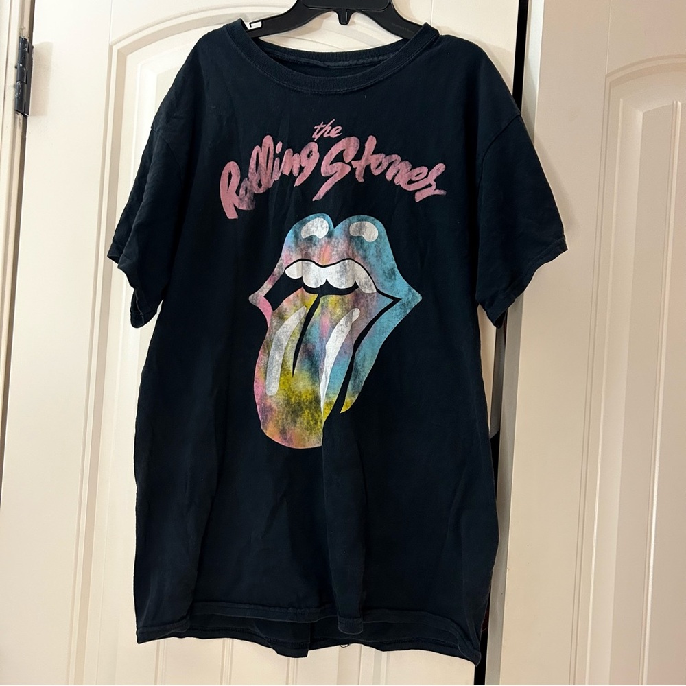 The Rolling Stones black graphic tee